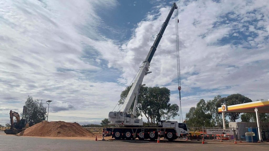 Heavy haulage on the highway